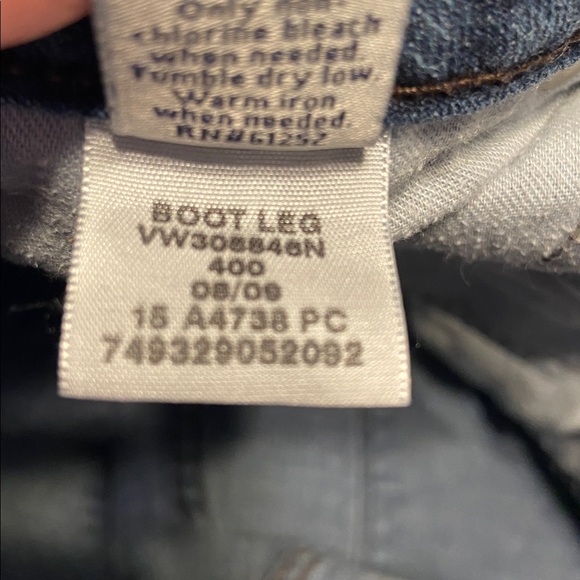 Simply Vera Vera Wang Boot Cut Women's Size 8 Blue Denim Jeans - Picture 6 of 12